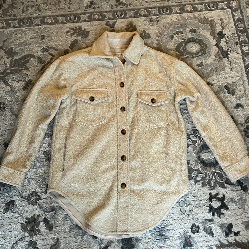Cream Shirt Jacket